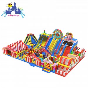 [Hot Item] Clown Carnival Big Bouncer Amusement Park Inflatable Jumping Park