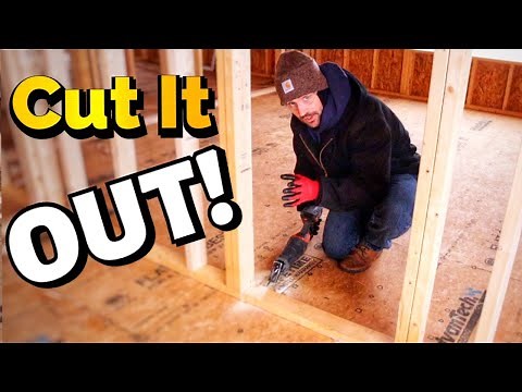 How To Cut Out A Door Opening - Using A Reciprocating Saw