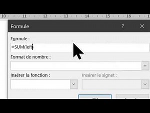 Comment insérer et faire des calculs avec dans des tableaux WORD