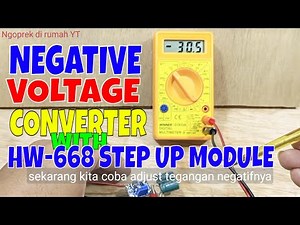 How to make negative output power supply with HW-668 step up module