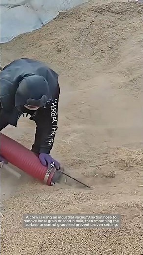 Bulk Material Cleanup With an Industrial Vacuum Hose