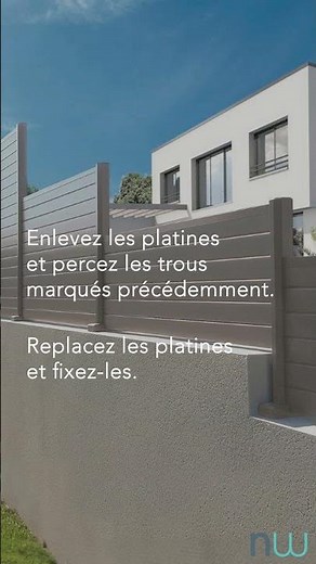 5 ÉTAPES : pour poser une clôture composite en pente