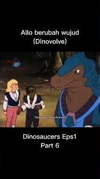 Tyrannos mulai memasangkan kalung pengendali #dinosaucers #kartunjadul #kartun