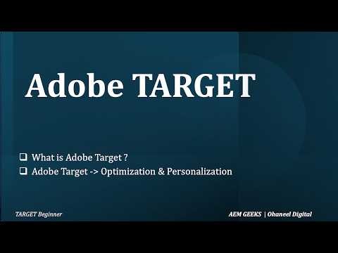 Adobe Target #1 | Introduction to Adobe Target
