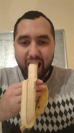 Satisfying Soft Banana Eating! 🍌🔊 No Talking ASMR #shorts