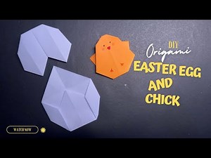 How to Make an Origami Easter Egg & Chick | Easy DIY Easter Craft 🐣 #origami #easter