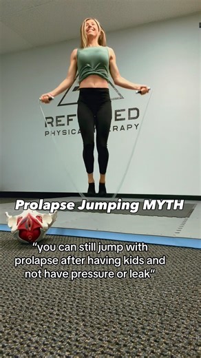 Prolapse Jumping MYTH! #prolapse #kegelexercises #kegel #mom #fitness #health #doctor #dpt #jump