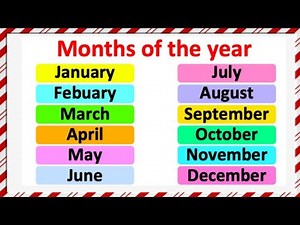 January February ki Spelling | Months of the Year | January February in English No 02