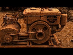 Genius boy restores old rusty D10 diesel engine//complete restoration