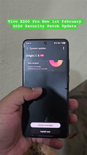 Vivo X200 Pro New 1st February 2026 Security Patch Update