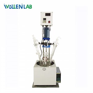 [Hot Item] 1-5L Single Layer Pyrex Borosilicate Tank Stirred Heated Glass Reactor