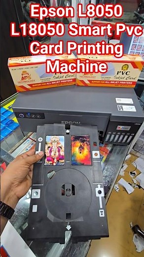 Epson L8050 L18050 Smart Pvc Card Printing Machine #epson #services #printersupportsoftware