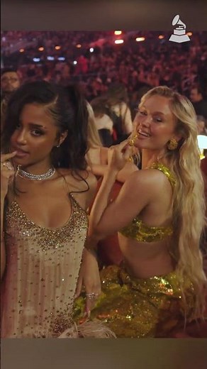 Watch Tyla and Zara Larsson on the floor at the 2026 GRAMMYs