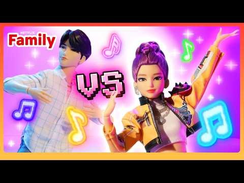 Dance-Off Demise 💃 KPop Demon Hunters: Play Games with Us 1 | Netflix Family
