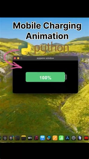 Battery Charging Animation | python