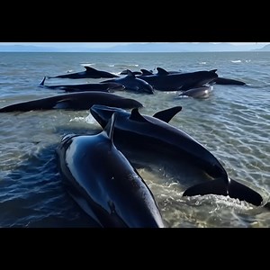 Farewell Spit Tragedy: Community Effort Saves 42 Whales 💙🐋 🇳🇿 After five heartbreaking days following a mass whale stranding at Farewell Spit in Golden Bay, 11 whales were humanely euthanised after experts determined they would not survive another refloating attempt. More than 50 whales stranded last Thursday, sparking an incredible response from hundreds of volunteers, Project Jonah, DOC, and marine experts. 42 whales were successfully returned to the sea, but several later re-stranded, sho