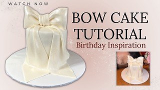 🎂 Easy Bow Cake Tutorial 🎀 How to Make a Gorgeous Bow Cake! 🍰 | Berrylicious Sweets