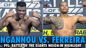 PFL MMA: Battle of the Giants official weigh-ins are complete and all three title fights, as well as number of other key bouts are now locked in for Saturday. ⚖️ | MMA Junkie