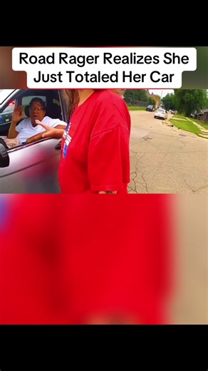 #cops #police #bodycam | road rager realize they totaled car
