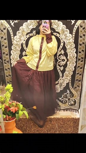 Trendy long skirt top/viral long skirt with shirt korean style#trending#viral#fashion#yt#dress#style