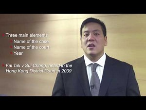 Oral Advocacy (7): Citing cases