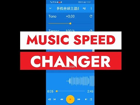 APPLICATION TO LOWER AND RAISE THE TEMPO AND PITCH OF A SONG! MUSIC SPEED CHANGER! rehearse music