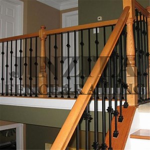 [Hot Item] Wrought Iron Balcony Railing Forged Steel Railing Balustrade