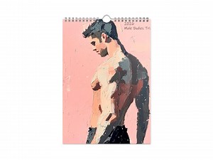 Male Body Art Calendar 2026 Painting Wall Calendar on Paper Minimalist Figurative Art Print Calendar Gift for Him Home Office Decor - Etsy