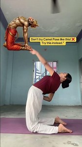 Can’t do Camel Pose yet? 🐪 Don’t force it! Try this variation first. 🧘‍♀️