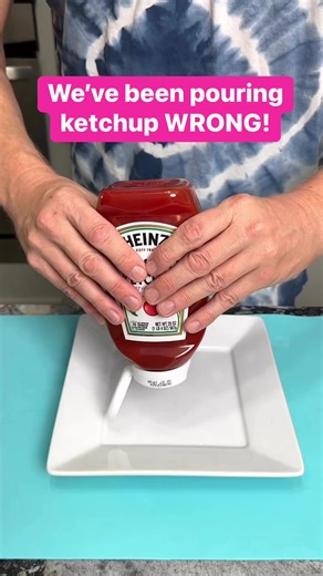 The best way to pour ketchup. | The Gooch