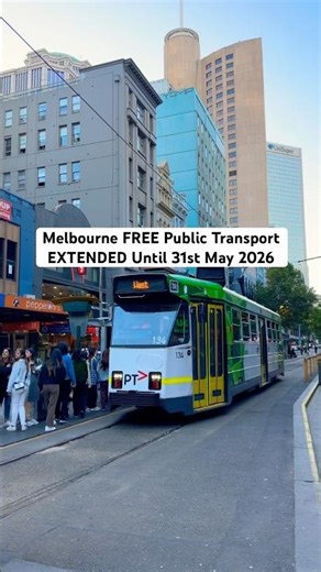 Melbourne Free Public Transport Extended Until 31st May 2026 #walkingtour #virtualtour #travel
