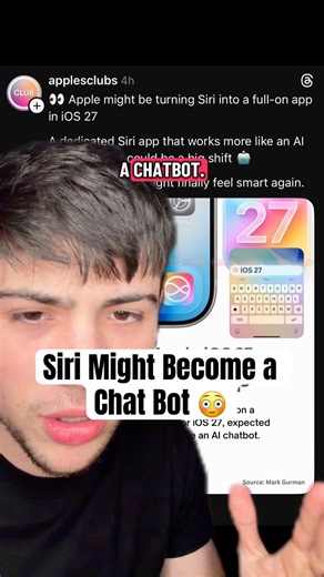 Siri Might Become a Chat Bot 😳