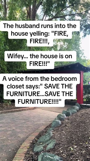 Funny Meme: Girl Smiling at House Fire