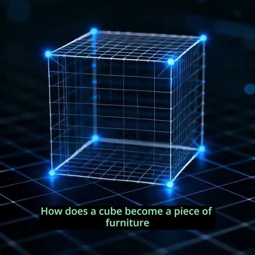 This Chair Started as a Cube… | Blender 3D Transformation🪑 #shortsvideo #animationvideo #blender3d