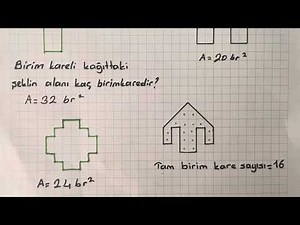 3.SINIF ALAN ÖLÇME.BİRİM KARE ALAN HESAPLAMA #3sınıf #4sınıf