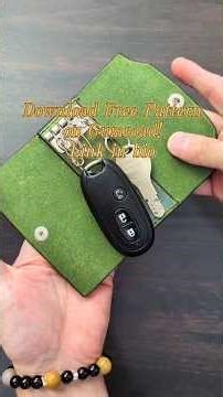 Simple Leather Key Case Tutorial for Beginners | Free Pattern Included