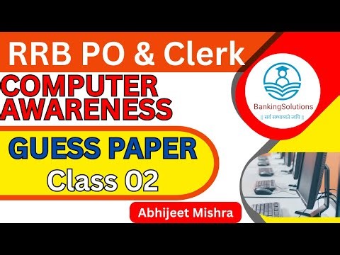 RRB PO and CLERK MAINS | Computer Awareness | GUESS PAPER | PART 2 | Most expected Questions