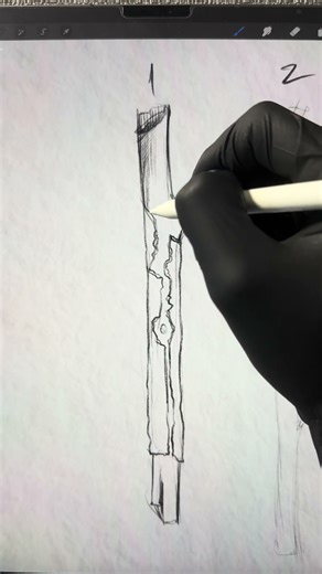 How to draw a tree branch #sketch #drawing #art