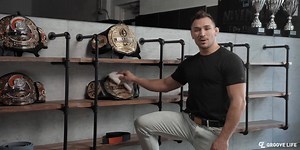 666K views · 9.5K reactions | What’s up boys and girls! Whether I’m in the ring or playing with my son, Hap, I always wear my Groove Belt. It's comfortable, durable and it comes with a 94 Year No BS Warranty! | Michael Chandler | Facebook