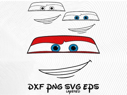 Lighting Mcqueen Face SVG Png Dxf Eps Clipart Logo, Cars SVG Cartoon Clipart, Car Sublimation Lightning Mcqueen Logo Decal Sticker (digital) - Etsy