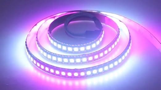 WS2812B 144 LEDS\/M individually addressable led strip light  non-waterproof black PCB