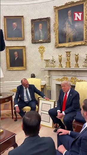 Trump Gifted Grandfather's Birth Certificate By German Chancellor #trump #donaldtrump #shorts