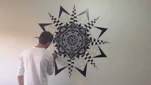 Mandala su muro dell'artista Samuel J #speeddrawing #Meiz | Stoned Art - Indipendent Label;