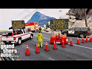 DOT Responding To Highway Mudslide in GTA 5