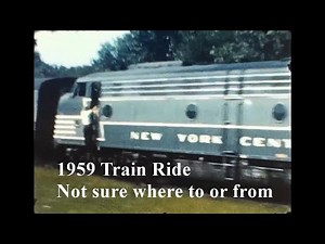 Pennsy Railroad Train Ride 1959 - Pennsylvania Railroad Train Ride Part 2