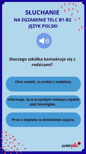 SŁUCHANIE NA EGZAMINIE TELC B1 B2 JĘZYK POLSKI (5)