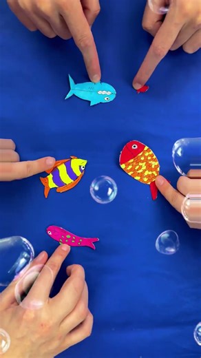 Let’s Craft Fishes! 🐟🌈 Cute Clothespin DIY! #crafts #kidscrafts