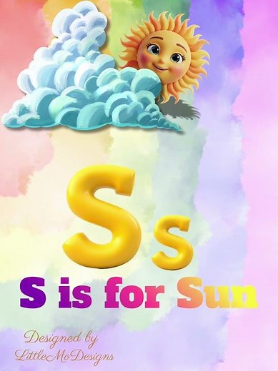 S for Sun Learn the Letter S for Kids Alphabet Learning Video🌞