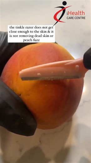 Professional dermaplaning is safer due to sterile tools and technique; Tinkle razors pose risks for micro-tears & bacteria. @ihealthcarecenter #dermaplane #hygienetips | I Health Care Centre