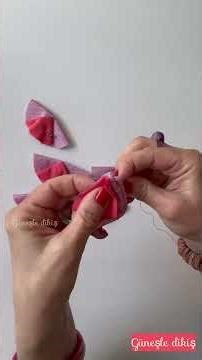 🌺 easy fabric flower design #handsewing #fabricflowers #diy #shorts #flowerdesign #trendingshorts